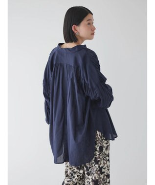 AMERICAN HOLIC カルゼギャザーシャツチュニック Navy