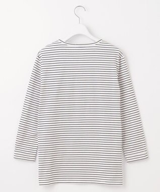 J.PRESS LADIES 【吸水速乾】ベーシックジャージー ボーダー カットソー ホワイト系1