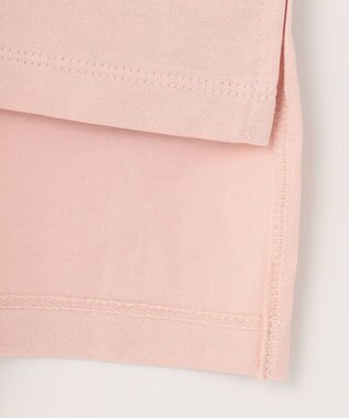 組曲 【汗ジミ防止・撥水】GIZAプレーティング天竺袖フリル カットソー ピンク系