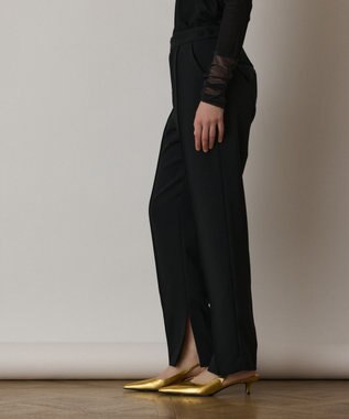 GRACE CONTINENTAL インサイドスリットスリムパンツ ブラック