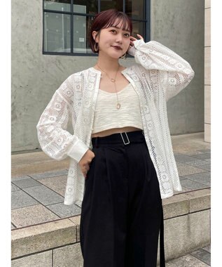 Green Parks レースブラウス Off White