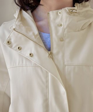 Tiaclasse 【テフロン加工・撥水・花粉ガード】マウンテンパーカー アイボリー