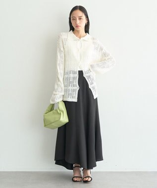 earth music&ecology 【セットアップ対応】キリカエフレアスカート Black