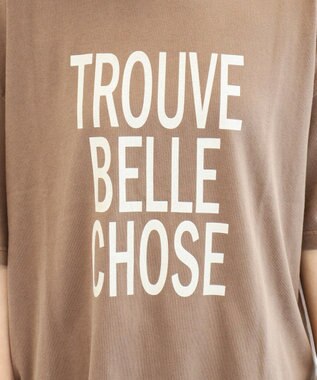 Green Parks ピグメントロゴＴシャツ Brown