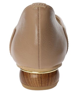 Green Parks ・ｍｉｎｉａ　ウッドヒールパンプス Beige