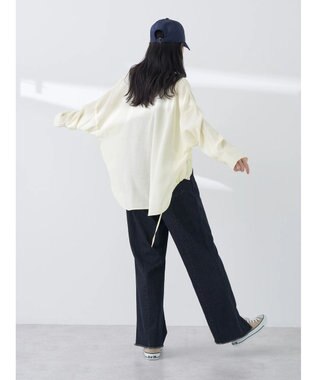 earth music&ecology ドロスト羽織シャツ Cream