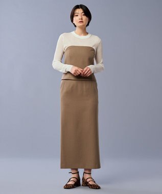 uncrave シアー リブ クルーネック ニット（uncrave STANDARD） オフ