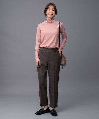 ANY L シアータートルネック ダスティピンク