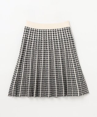 ANY KIDS しあわせタッチ ニット スカート 千鳥格子柄