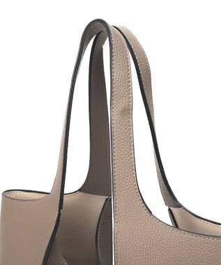 YECCA VECCA 【A4対応】メタルロックトートバッグ Beige