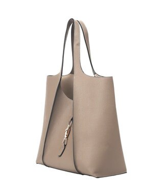 YECCA VECCA 【A4対応】メタルロックトートバッグ Beige