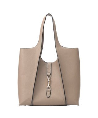 YECCA VECCA 【A4対応】メタルロックトートバッグ Beige