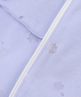 組曲 KIDS 【UVケア】【110-140cm】フラワーオパール パーカー サックスブルー系