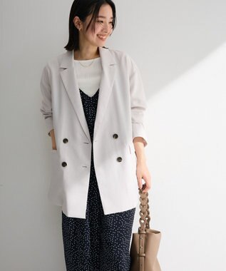 Green Parks オーバーサイズＷ釦ライトジャケット Light Gray