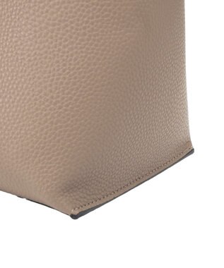 YECCA VECCA 【A4対応】メタルロックトートバッグ Beige