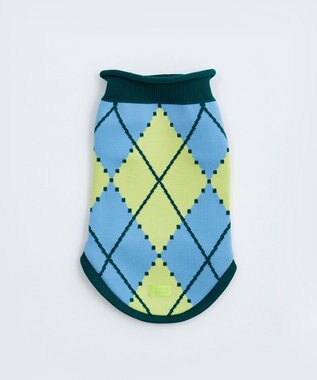 COQ VINTAGE SWEATER アーガイルドッグウェア スカイブルー