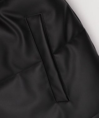 WEGO 【ユニセックス着用ITEM】PUパファーブルゾン ブラック