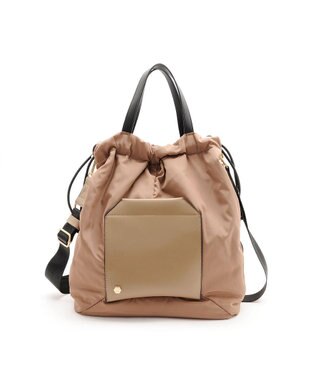 MioFIRANO SILHOUETTE V001 ショルダーバッグ はっ水 A4サイズ対応 BEIGE