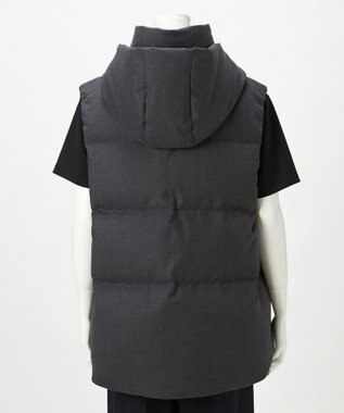 23区 S 【R(アール)】サキソニー ダウンベスト チャコールグレー系