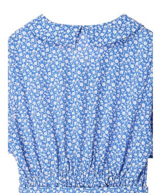 earth music&ecology ちょっとレトロなワンピース Blue