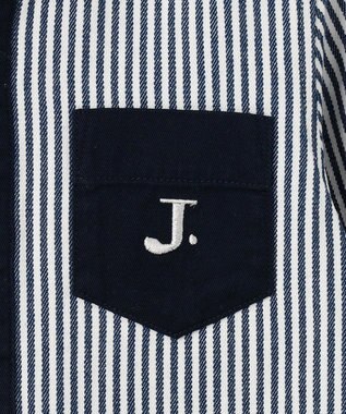 J.PRESS KIDS 【110-130cm】ストライプ＆チェック シャツ ネイビー系ストライプ