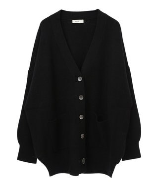 earth music&ecology やわらかタッチカーディガン Black