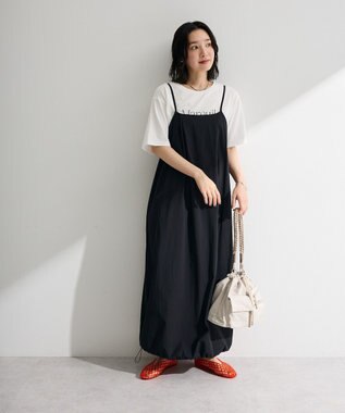 Green Parks 撥水加工キャミワンピース Black