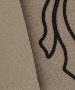 Green Parks ■ESCAR リボンコード刺繍フーディ Mocha