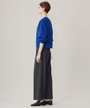 ICB 【UVカット・洗える】ジョーゼットジャージー クロップド丈プルオーバー ロイヤルブルー系