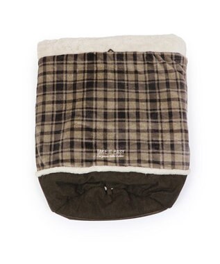 PET PARADISE ペットパラダイス 筒形寝袋 遠赤外線 《チェック柄》 57cm×95cm チェック柄