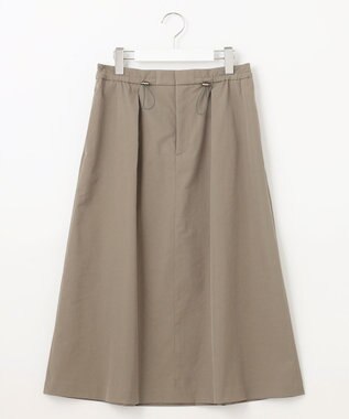 J.PRESS LADIES L 【洗える・吸水速乾・接触冷感】リネンツイル スカート モカ系