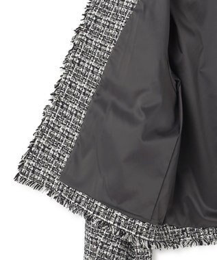 23区 【VERYコラボ 】ファンシーツイード ジャケット ブラック×ホワイト