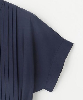 組曲 S 【洗える・ドライタッチ】シアーボイルフロントタック ワンピース ネイビー系