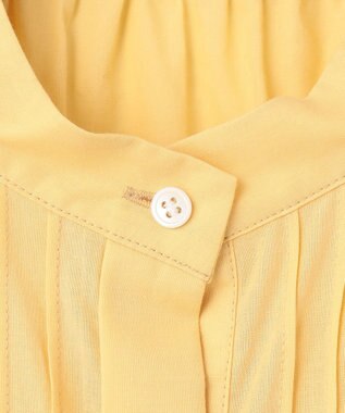 組曲 【洗える】ナチュラルローンギャザーフレア ブラウス ライトオレンジ系