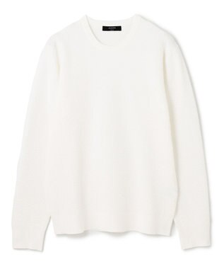 JOSEPH HOMME 新色追加【洗える】ヴィスコースリンクス　クルーネックニット ホワイト系