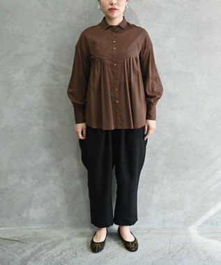 muuc 〈高品質ベルギーリネン100%〉〈遠州織物の工場で作られた上質な生地〉〈通年着られる〉キャンバス生地のイージーパンツ ブラック