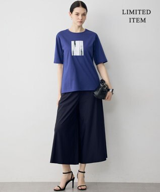 ICB L 【WEB限定カラーあり】マットスキューバ ガウチョパンツ ネイビー［WEB限定］