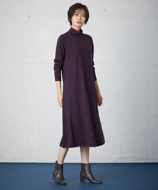 J.PRESS LADIES 【WEB限定カラーあり・洗える】EASY WOOL ワンピース パープル系