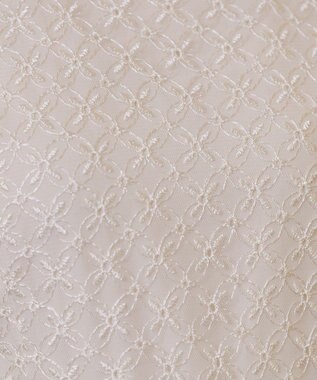 Tiaclasse L 【洗える】レース切替ワンピース ライトベージュ