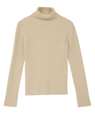 CRAFT STANDARD BOUTIQUE リブタートルニットプルオーバー Light Beige