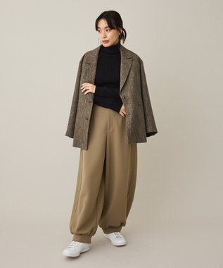 CRAFT STANDARD BOUTIQUE リブタートルニットプルオーバー Black