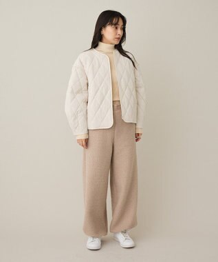 CRAFT STANDARD BOUTIQUE リブタートルニットプルオーバー Light Beige