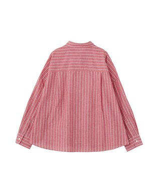 Green Parks 綿麻混シャツ Red