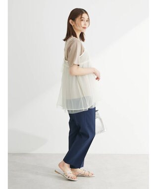 Green Parks リバーシブルチュールビスチェ Ivory