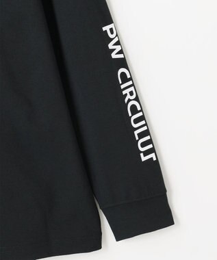 PW CIRCULUS 【吸水速乾 / UV遮蔽率99.5% UVカット / ストレッチ】【MEN】ロングスリーブモックT ゴルフ ブラック系