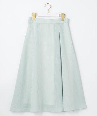 ANY SIS 【洗える】エアリーストライプ スカート グリーンストライプ