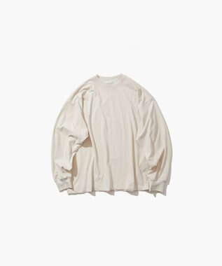 ATON FRESCA NUBUCK | オーバーサイズプルオーバー WARM WHITE