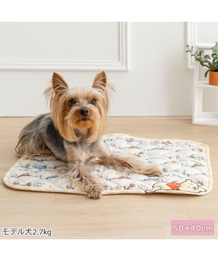 PET PARADISE ディズニー くまのプーさん クールマット 《のんびり柄》S イエロー