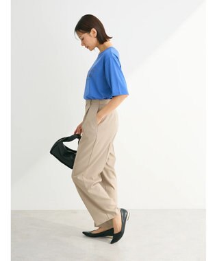 Green Parks ５分袖フロッキーロゴプリントＴＥＥ Blue