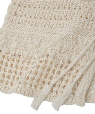 earth music&ecology フリンジニットビスチェ Ivory